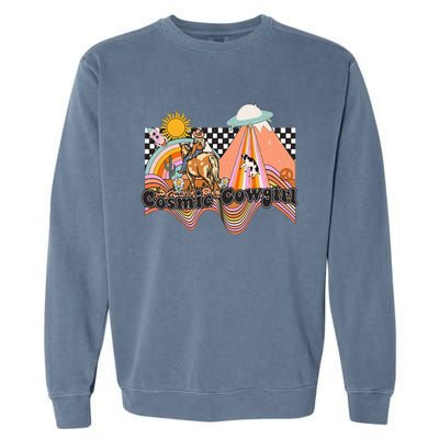 Cosmic Space Desert Cowgirl Garment-Dyed Sweatshirt