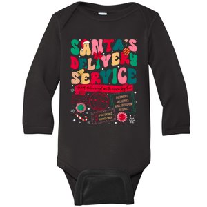 Christmas SantaS Delivery Service L&D Labor Delivery Nurse Baby Long Sleeve Bodysuit