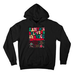 Christmas SantaS Delivery Service L&D Labor Delivery Nurse Tall Hoodie