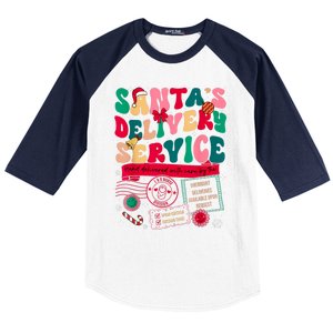 Christmas SantaS Delivery Service L&D Labor Delivery Nurse Baseball Sleeve Shirt