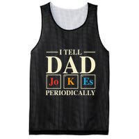 Cool Science Dad Joke I Tell Dad Jokes Periodically Mesh Reversible Basketball Jersey Tank