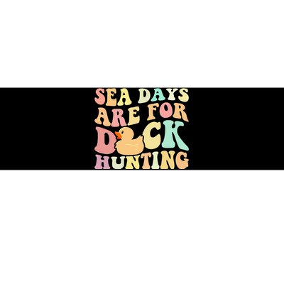 Cruising Sea Days Are For Duck Hunting Rubber Duck Cruise Bumper Sticker