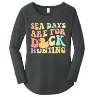 Cruising Sea Days Are For Duck Hunting Rubber Duck Cruise Women's Perfect Tri Tunic Long Sleeve Shirt