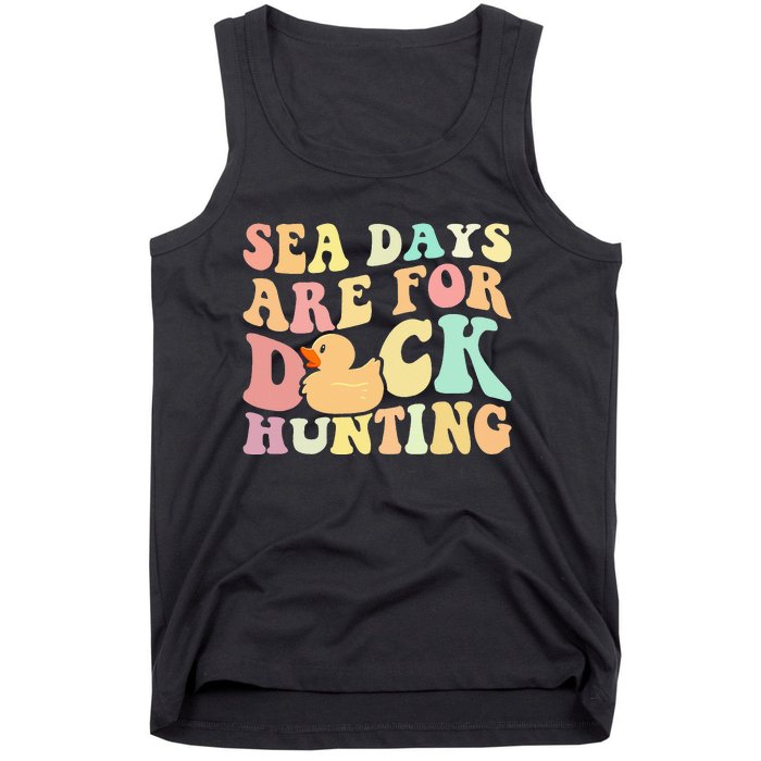 Cruising Sea Days Are For Duck Hunting Rubber Duck Cruise Tank Top