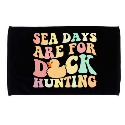 Cruising Sea Days Are For Duck Hunting Rubber Duck Cruise Microfiber Hand Towel