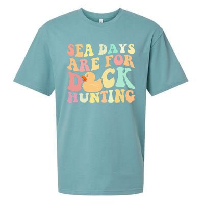 Cruising Sea Days Are For Duck Hunting Rubber Duck Cruise Sueded Cloud Jersey T-Shirt