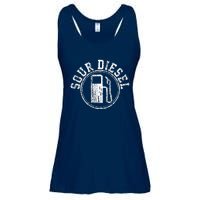 Cannabis Sour Diesel Weed Funny Stoner Ladies Essential Flowy Tank