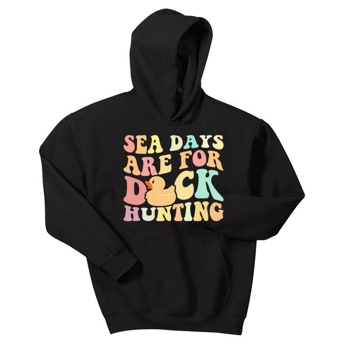 Cruising Sea Days Are For Duck Hunting Rubber Kids Hoodie