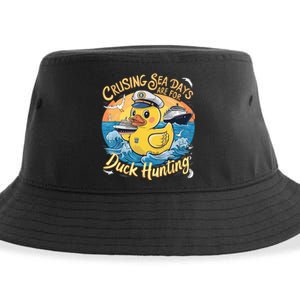 Cruising Sea Days Are For Duck Hunting Cool Cruise Trip Sustainable Bucket Hat