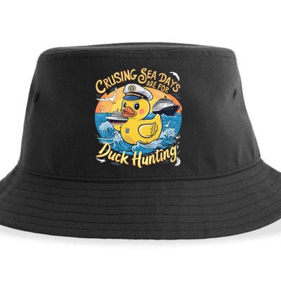 Cruising Sea Days Are For Duck Hunting Cool Cruise Trip Sustainable Bucket Hat