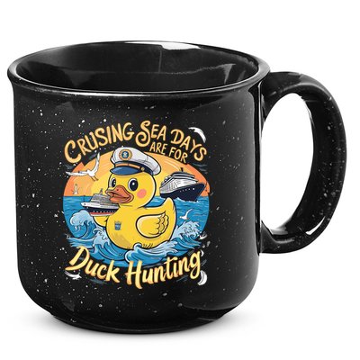 Cruising Sea Days Are For Duck Hunting Cool Cruise Trip 15oz Campfire Ceramic Mug