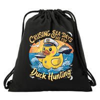 Cruising Sea Days Are For Duck Hunting Cool Cruise Trip Drawstring Bag