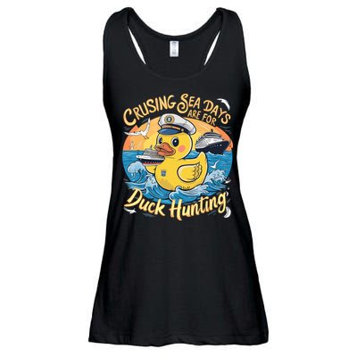Cruising Sea Days Are For Duck Hunting Cool Cruise Trip Ladies Essential Flowy Tank