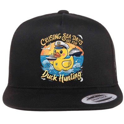 Cruising Sea Days Are For Duck Hunting Cool Cruise Trip Flatbill Hat