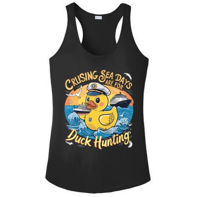 Cruising Sea Days Are For Duck Hunting Cool Cruise Trip Ladies PosiCharge Competitor Racerback Tank