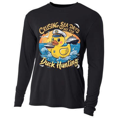 Cruising Sea Days Are For Duck Hunting Cool Cruise Trip Cooling Performance Long Sleeve Crew