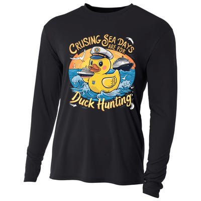 Cruising Sea Days Are For Duck Hunting Cool Cruise Trip Cooling Performance Long Sleeve Crew