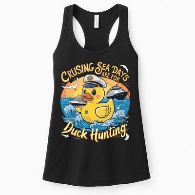Cruising Sea Days Are For Duck Hunting Cool Cruise Trip Womens Tank Top