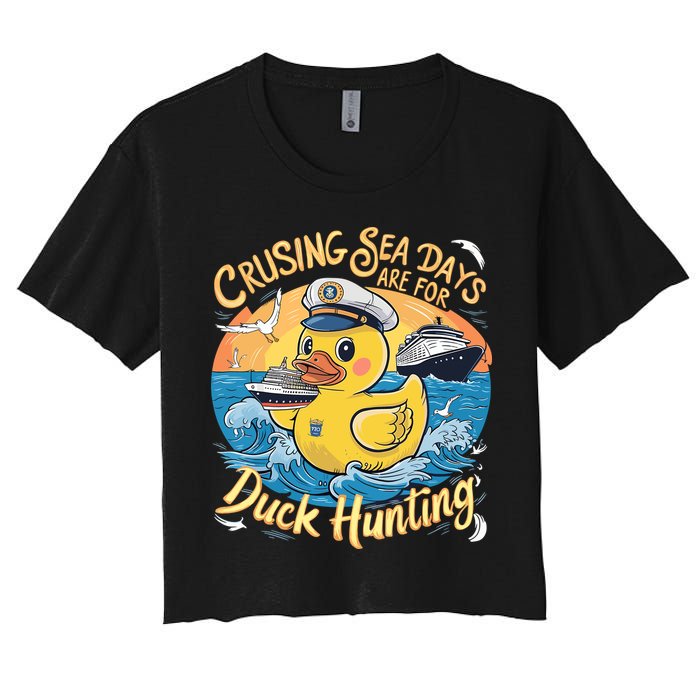 Cruising Sea Days Are For Duck Hunting Cool Cruise Trip Crop Top