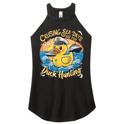 Cruising Sea Days Are For Duck Hunting Cool Cruise Trip Women's Perfect Tri Rocker Tank