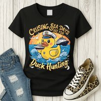Cruising Sea Days Are For Duck Hunting Cool Cruise Trip Womens T-Shirt