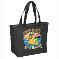Cruising Sea Days Are For Duck Hunting Cool Cruise Trip Zip Tote Bag