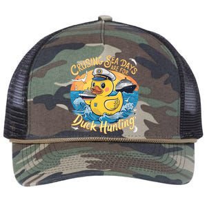 Cruising Sea Days Are For Duck Hunting Cool Cruise Trip Retro Rope Trucker Hat Cap