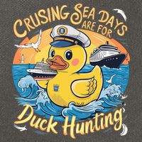 Cruising Sea Days Are For Duck Hunting Cool Cruise Trip Cotton Canvas Backpack