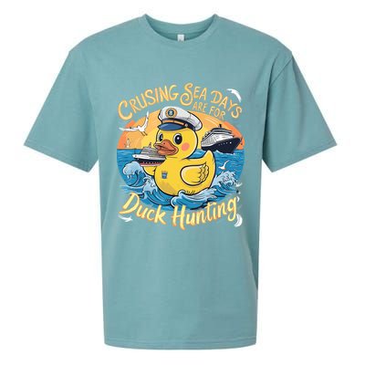 Cruising Sea Days Are For Duck Hunting Cool Cruise Trip Sueded Cloud Jersey T-Shirt