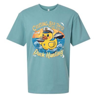 Cruising Sea Days Are For Duck Hunting Cool Cruise Trip Sueded Cloud Jersey T-Shirt