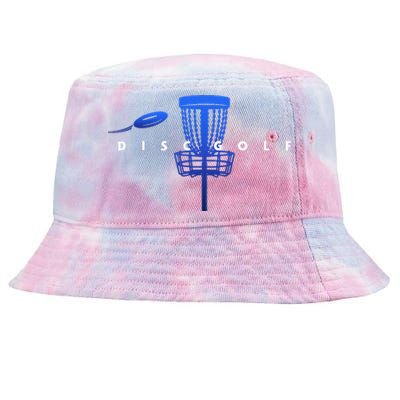 Cool Stylized Disc Golf With Basket And Disc Disk Golf Tie-Dyed Bucket Hat