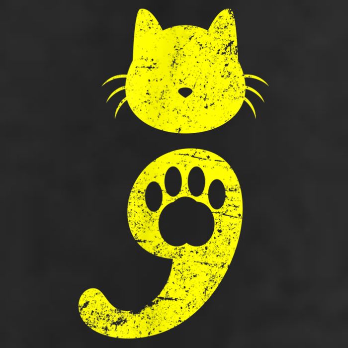 Cat Semicolon Depression Awareness Cat Lover Gift 25L Jumbo Tote