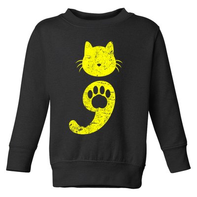 Cat Semicolon Depression Awareness Cat Lover Gift Toddler Sweatshirt