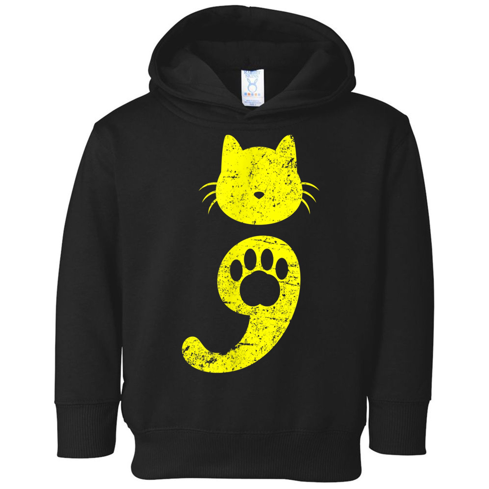 Cat Semicolon Depression Awareness Cat Lover Gift Toddler Hoodie