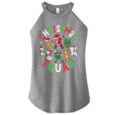 Christmas Squad Dabbing Santa Friends Xmas Gift Women’s Perfect Tri Rocker Tank