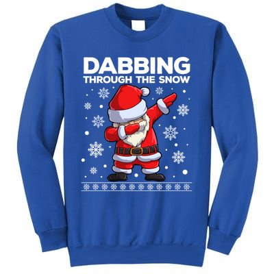 Christmas Santa Dabbing Through The Snow Xmas Dab Gift Sweatshirt