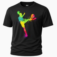 Cool Soccer Design For  Girls Soccer Player Sport Lover Performance Shirt