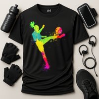 Cool Soccer Design For  Girls Soccer Player Sport Lover Performance Shirt