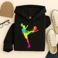 Cool Soccer Design For  Girls Soccer Player Sport Lover Hoodie