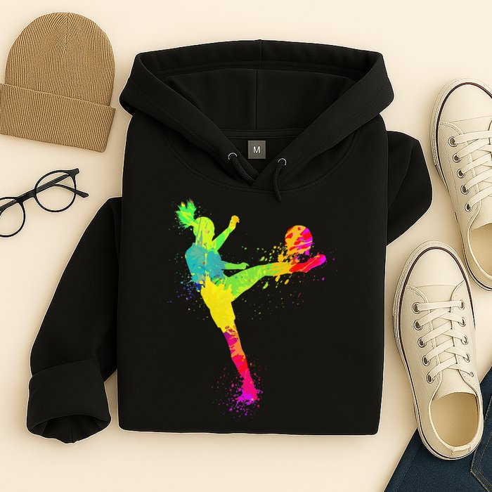 Cool Soccer Design For  Girls Soccer Player Sport Lover Hoodie
