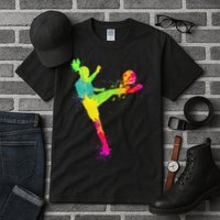 Cool Soccer Design For  Girls Soccer Player Sport Lover Tall T-Shirt