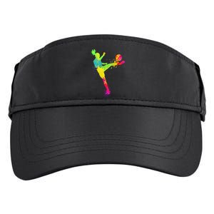 Cool Soccer Design For  Girls Soccer Player Sport Lover Adult Drive Performance Visor