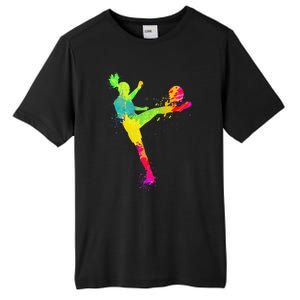 Cool Soccer Design For  Girls Soccer Player Sport Lover Tall Fusion ChromaSoft Performance T-Shirt