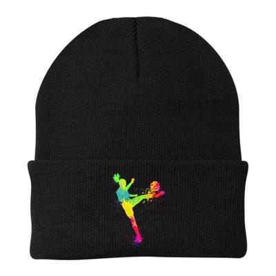 Cool Soccer Design For  Girls Soccer Player Sport Lover Beanie