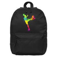 Cool Soccer Design For  Girls Soccer Player Sport Lover 16 in Basic Backpack