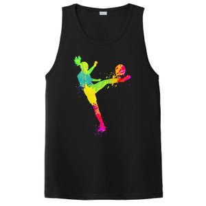 Cool Soccer Design For  Girls Soccer Player Sport Lover PosiCharge Competitor Tank