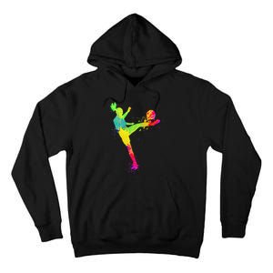 Cool Soccer Design For  Girls Soccer Player Sport Lover Tall Hoodie