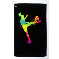 Cool Soccer Design For  Girls Soccer Player Sport Lover Golf Towel