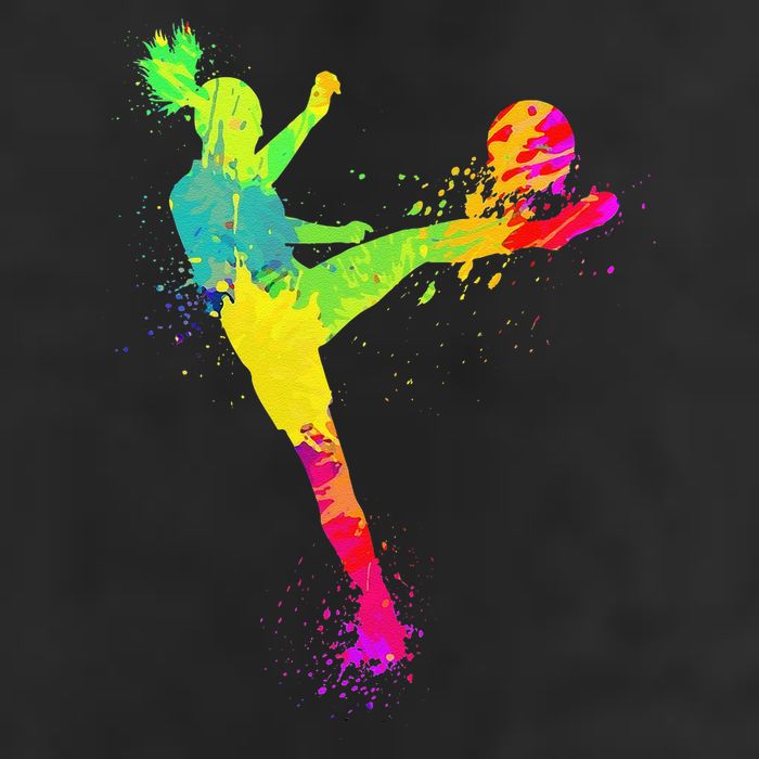 Cool Soccer Design For  Girls Soccer Player Sport Lover Golf Towel
