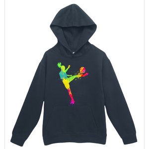 Cool Soccer Design For  Girls Soccer Player Sport Lover Urban Pullover Hoodie